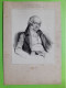 Autographe Pierre Jean De BERANGER (1780-1857) CHANSONNIER Avec Son Portrait - Chanteurs & Musiciens