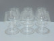 -6 GROS VERRES à COGNAC En CRISTAL Sans Marque Visible VITRINE  TABLE   E - Verre & Cristal