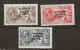 1925 MNH Ireland Mi 37-39-II Narrow Date 5mm Postfris** - Nuevos