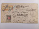 RUSIA TO SWITZERLAND REGISTERED MAIL BAHNPOST LABEL RARE - Autres & Non Classés