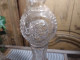 Delcampe - Anciens Grands Bougeoirs Chandelier Bouteilles Legras D&D Bte S.G.D.G / Candlestick - Glass & Crystal