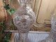 Delcampe - Anciens Grands Bougeoirs Chandelier Bouteilles Legras D&D Bte S.G.D.G / Candlestick - Glass & Crystal