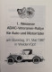 1. Weidener ADAC-Veteranen-Rally Für Autos Und Motorräder Am Sonntag, 31. Mai 1987, In Weiden (Oberpfalz). - Transporte