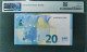 20 EURO SPAIN 2015 DRAGHI V001H2 VA SC FDS LOW SERIAL NUMBER PMG 66 EPQ - 20 Euro