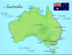 20-1-2024 (1 X 3) Flags & Map - 2 Postcards - Australia & AAT Islands - Sonstige & Ohne Zuordnung
