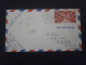 AEF LETTRE ENVELOPPE COURRIER AVION BRAZZAVILLE MOYEN CONGO LA ROCHELLE CHARENTE PA43 POSTE AERIENNE CROIX LORRAINE - Lettres & Documents