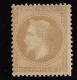 France N°28B* Bistre, Napoléon Lauré, Signé A.Brun. Cote 400€. - 1863-1870 Napoléon III Con Laureles