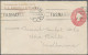 Delcampe - Tasmania -  Postal Stationery: 1904/1911, 1d Red QV Oval Embossed Printed-to-ord - Briefe U. Dokumente