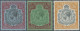 Bermuda: 1936, KGVI 2/6 Sh. Traces Of First Mount, And 10/ Sh. Or 12/ Sh., Mint - Bermudes