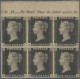 Great Britain: 1840 1d. Black, Plate 8, Horizontal MARGINAL BLOCK OF SIX From Th - Autres & Non Classés