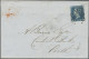 Great Britain: 1841 MC "4": 1d. Red, Lettered R-L", Fresh Colour, Cut Into At Tw - Briefe U. Dokumente