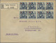 Liechtenstein: 1925, 5 A. 7 1/2 Rp. Putten Gez. 9 1/2 Im 4er-Block Auf Brief, 5 - Briefe U. Dokumente