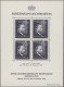 Liechtenstein: 1936/1952, Einige Bessere Marken U. Blocks, Bl.2-5, Mi 304/05 A, - Ungebraucht