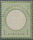 Deutsches Reich - Brustschild: 1872 Kleiner Schild 1 Kreuzer Grün, POSTFRISCH Mi - Nuevos