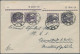 Deutsches Reich - Inflation: 1918, Germania 15 Pfg. Schwärzlichviolett Bzw. Bläu - Covers & Documents