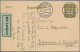 Deutsches Reich - Ganzsachen: 1924/1925, Flugpostkarte 15 Pfg. Holztaube, Drei P - Sonstige & Ohne Zuordnung