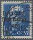 Dt. Besetzung II WK - Zara: 1943, 35 C Schwärzlichkobalt, Aufdruck Type I, Mit K - Besetzungen 1938-45