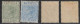 ANTIGUA - 1882/1884 - YVERT N° 10+15/17 * MLH - COTE = 106 EUR - - 1858-1960 Colonie Britannique