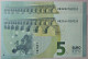 PAIR V009A2/D2 UNC WITH THE SAME NUMBERS - 5 Euro