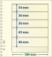 Paquet De 10 Feuilles Neutres Lindner-T 5 Bandes 46 Mm,45 Mm,36 Mm,36 Mm Et 34 Mm - For Stockbook
