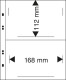 Delcampe - Lot De 10 Feuilles Lindner Pour Publica M COLOR Couleur:Noir - NbreCompartiment:2/122 Mm - Für Klemmbinder
