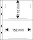 Delcampe - Lot De 10 Feuilles Lindner Pour Publica M COLOR Couleur:Noir - NbreCompartiment:2/122 Mm - Für Klemmbinder