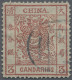 China: 1882, Large Dragon Thick Paper 3 Ca. Red, Canc. Blue Seal - 1912-1949 République