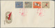 Delcampe - China (PRC): 1959/63, Three Commemorative Sets On Official FDCs, Including 1st N - Briefe U. Dokumente