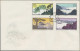 China (PRC): 1964, Huangshan Set (S57) On Four Unaddressed Cacheted Official FDC - Briefe U. Dokumente