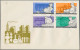 China (PRC): 1964, The Chemical Industry (S69), Two Complete Sets Of Eight On Fo - Lettres & Documents