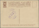 Georgia: 1930, USSR Stationery Card 5 K. Uprated 10 K. Olive Strip-3 Canc. "Tifl - Georgien