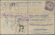 India - Postal Stationery: 1890 Postal Stationery Registered Envelope 2a. Blue U - Unclassified