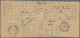 Iran: 1918 Two Receipts Of Deliverance Labels, Each Franked By Teheran Compulsor - Iran