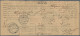 Iran: 1918 Two Receipts Of Deliverance Labels, Each Franked By Teheran Compulsor - Iran