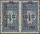 Saudi Arabia - Postage Dues: 1921 Hejaz Postage Due 1pi. Blue, Zig-zag Roulette - Saudi-Arabien