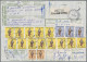 United Arab Emirates: 1992 Two Registered Parcel Post Cards To Palermo, Italy Wi - Ver. Arab. Emirate