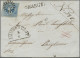 Bayern - Marken Und Briefe: 1850, 3 Kr. Blau, Platte 3, Entwertet Mit Geschlosse - Other & Unclassified