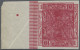 Deutsches Reich - Germania: 1900 10 Pf. Rot Mit Seitenrand Links, UNGEZÄHNT Mit - Unused Stamps