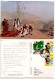 Pakistan 2000 Postcard Khyber Pass - Rug Dealers; Peshawar Postmark; 7r. Armed Forces & 2r. Children Stamps - Pakistan