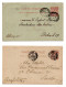 MONACO -- MONTE CARLO -- ENTIERS POSTAUX -- 2 Cartes Postale -- 10 C. Prince Albert 1er N° 6 Et 7 - Ganzsachen