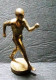 Statuetta In Bronzo - " Il Maratoneta "  Formato H 5 Cm X Largh. Base 2 Cm. Fronte Retro - Personen