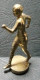 Statuetta In Bronzo - " Il Maratoneta "  Formato H 5 Cm X Largh. Base 2 Cm. Fronte Retro - People