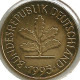 Germany - 1995 - KM 107 - 5 Pfennig - Mintmark "D" - München - VF+ - 5 Pfennig