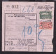 DDFF 577 - Timbre Chemin De Fer S/ Bulletin D'Expédition - Gare De HUY NORD 1947 - S.A. Magea , Dépot De HUY - Documents & Fragments