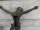 Delcampe - Grand Christ Métal Crucifix Religieux - Religious Art