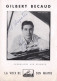 GILBERT BECAUD-autographe Sur Dépliant Pathé Marconi Format 13x 18 Cm - Cantantes Y Musicos