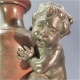 Delcampe - * VASE SOLIFLOR ENFANT EN BRONZE @ Statue Fleur Lézard - Bronzen