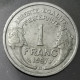 Monnaie France - 1957 "B" - 1 Franc Morlon Aluminium, Légère (1,3g) - 1 Franc