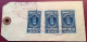 Scarce MUESTRA SIN VALOR PARCEL TAG Cds MARACAIBO 1939>Zürich Schweiz (cover échantillon Sans Valeur Muster Ohne Wert - Venezuela