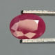 Rubis Chauffé Avec Résidus Du Mozambique - Ovale 1.11 Carat - 7.2 X 5.3 X 2.9 Mm - Ruby